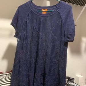 Joe Fresh Navy Lace Sweater